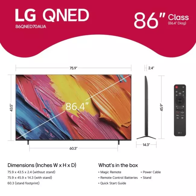 SMART TV QNED 86'' UHD LG