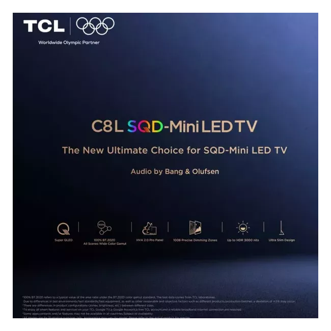 SMART TV 65'' SQD-MINILED TCL
