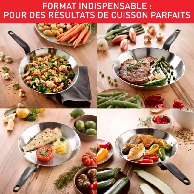 POELE INIX REVETUE 24CM PRIMARY TEFAL