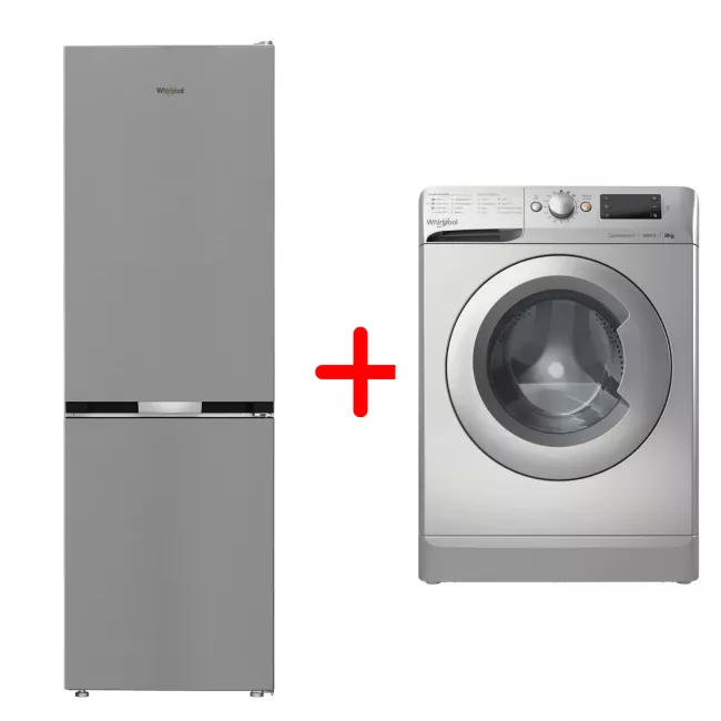 COMBINE 60CM WBMF605372XNA+LAVE LINGE 8KG WMTE8123SNA WHIRLPOOL