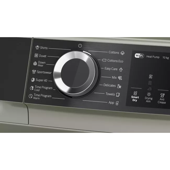 SECHE LINGE POMPE A CHALEUR 10KG ARGENT INOX BOSCH