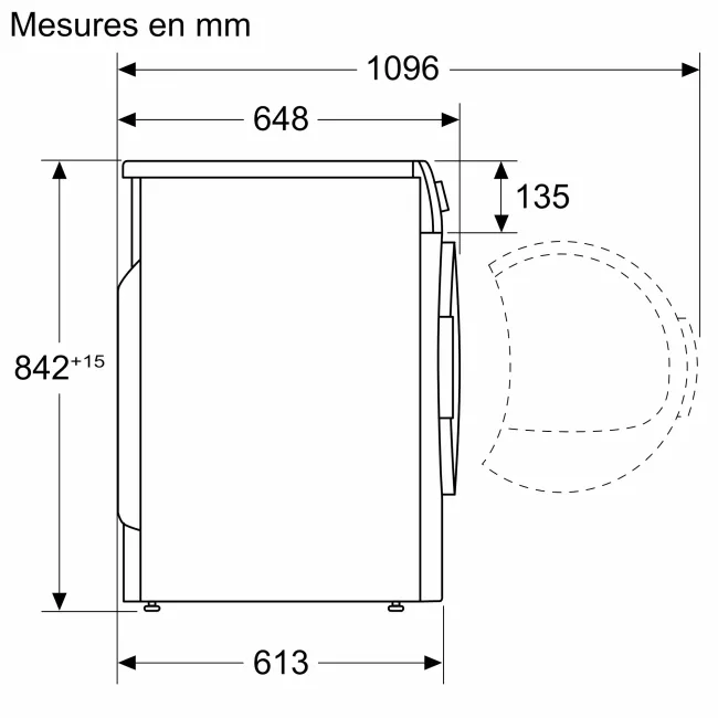 SECHE LINGE POMPE A CHALEUR 10KG ARGENT INOX BOSCH