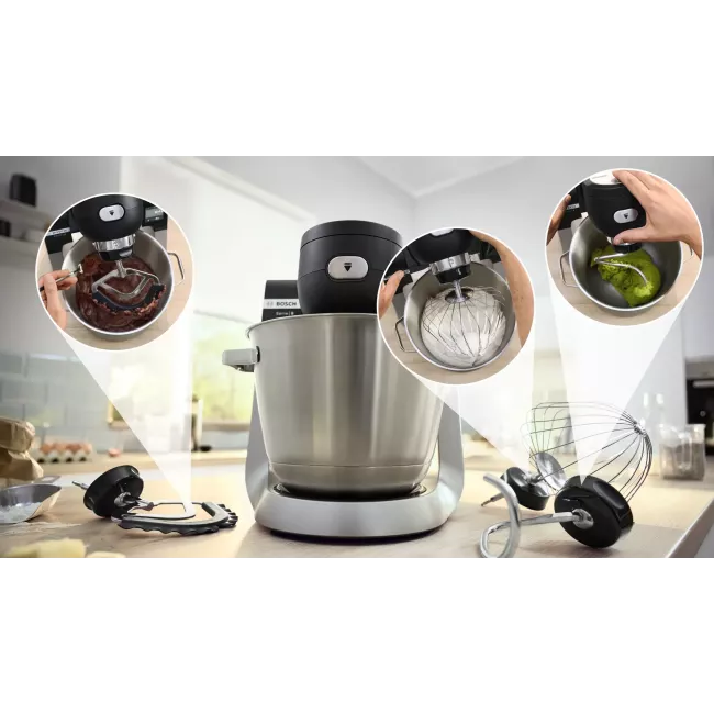 ROBOT PATISSIER AVEC BALANCE 1600W NOIR SERIE 6 BOSCH