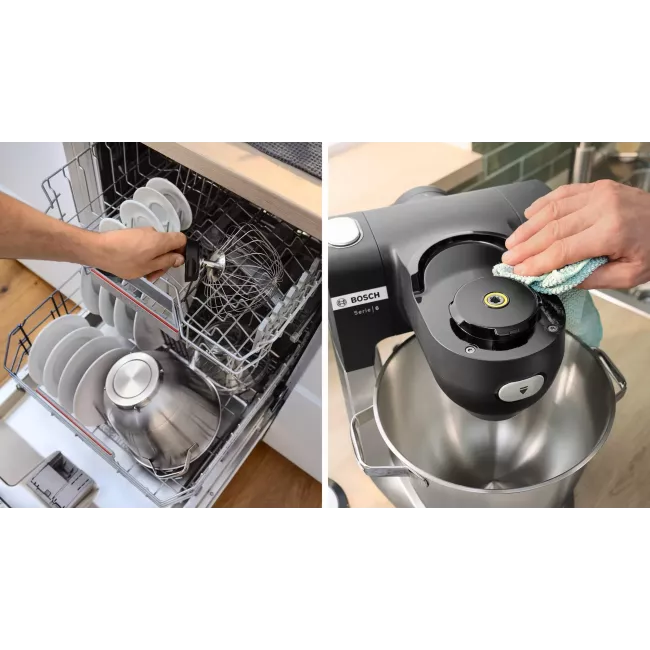 ROBOT PATISSIER AVEC BALANCE 1600W NOIR SERIE 6 BOSCH