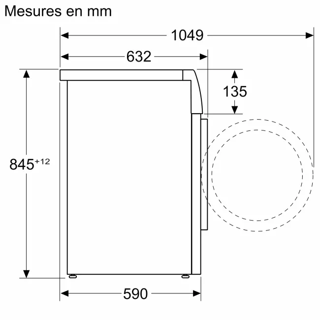 LAVE LINGE 8KG/1400TRS ARGENT INOX BOSCH