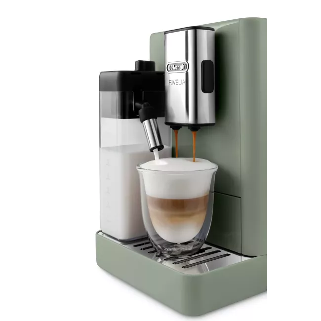 Machine à espresso full automatique Rivelia avec broyeur  DELONGHI