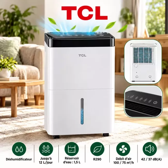 DESHUMIDIFICATEUR 12L TCL