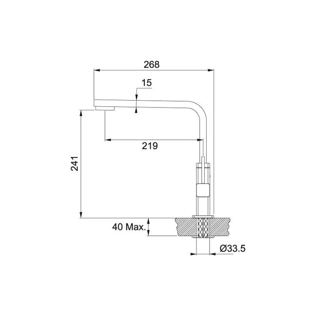 MITIGEUR QUANTUM CHROME 738104 FRANKE